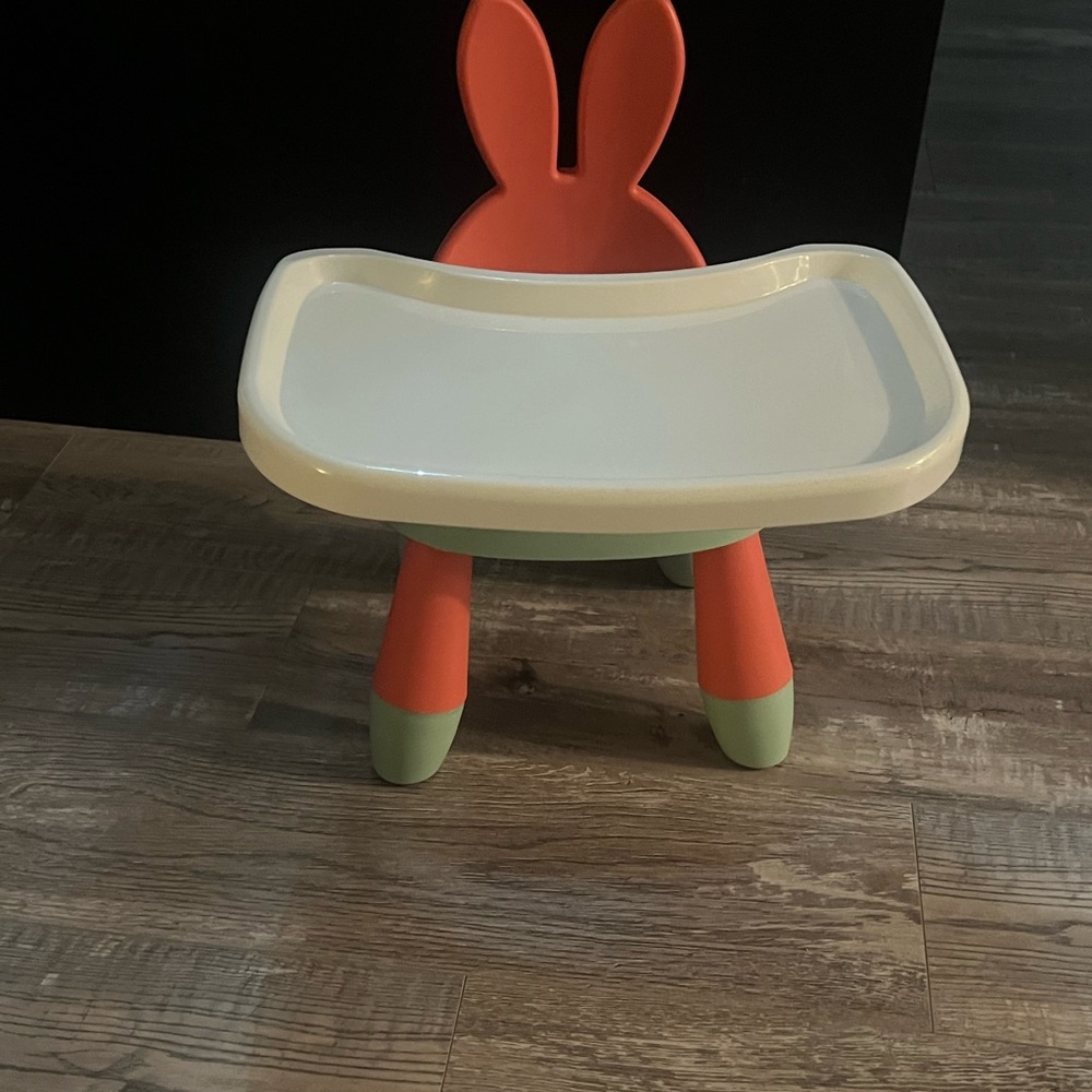 Pottery Barn Kids Bunny Chair - Coral and Mint - Picture 6 of 6